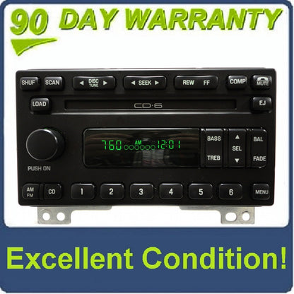 01 02 03 04 05 Ford Explorer Mountaineer Mustang Radio and 6 CD Changer 2001 2002 2003 2004 2005