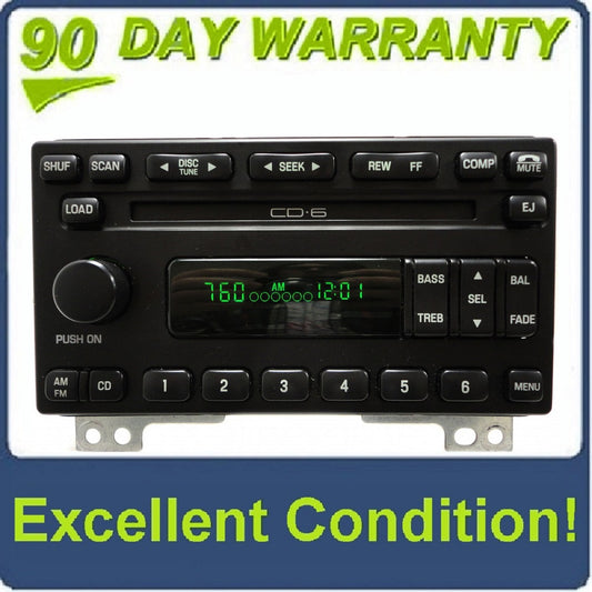 01 02 03 04 05 Ford Explorer Mountaineer Mustang Radio and 6 CD Changer 2001 2002 2003 2004 2005