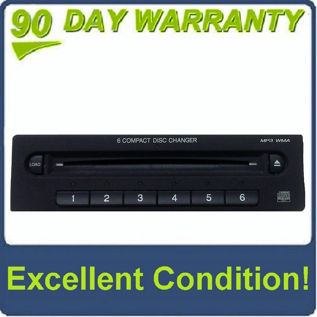 2005 - 2011 Honda Odyssey Ridgeline OEM In Dash 6 Disc CD Changer MP3 WMA Player