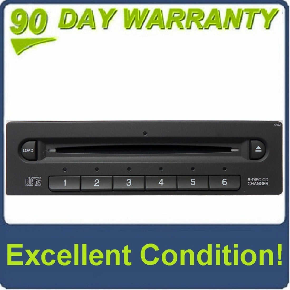 05 06 07 08 09 Honda RIDGELINE In Dash 6 Disc CD Changer Player 2005 2006 2007 2008 2009 4AS2
