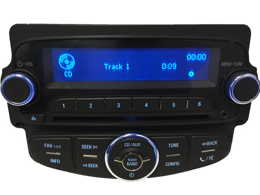 2012 - 20105 Chevy Chevrolet OEM Radio AUX XM MP3 USB Wireless Phone