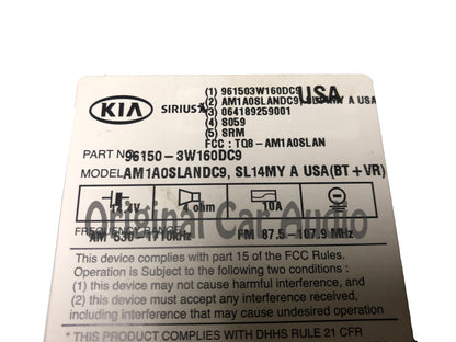 2014 - 2016 Kia Sportage OEM AM FM CD Bluetooth Sat Radio Media Receiver GRAY