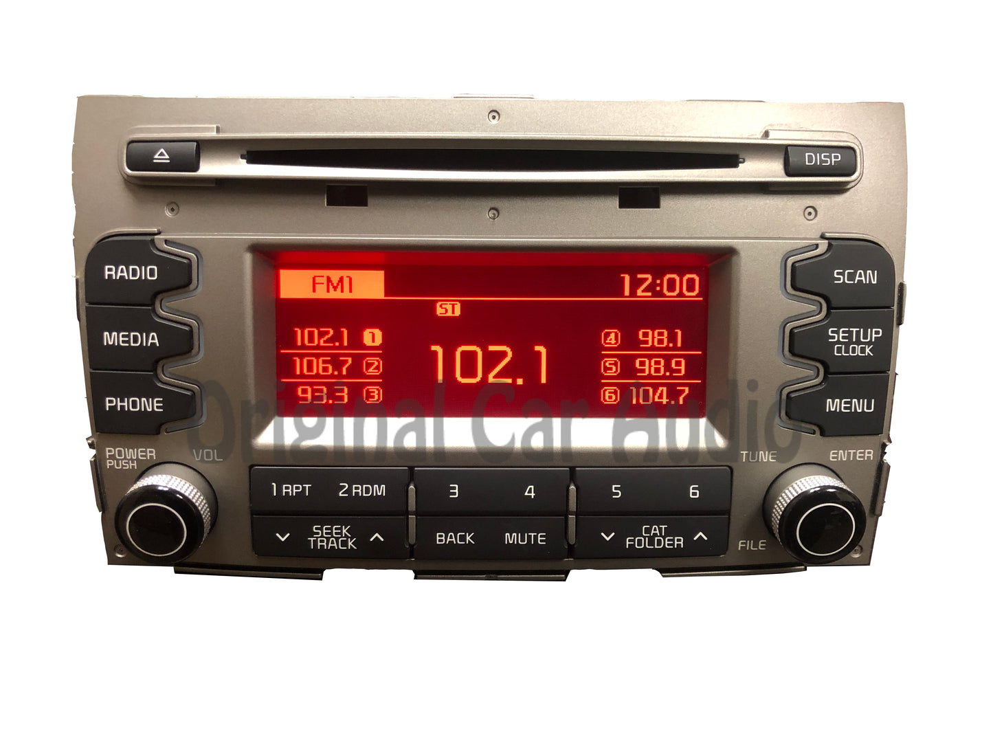 2014 - 2016 Kia Sportage OEM AM FM CD Bluetooth Sat Radio Media Receiver GRAY