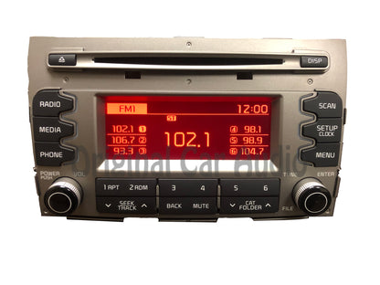 2014 - 2016 Kia Sportage OEM AM FM CD Bluetooth Sat Radio Media Receiver GRAY
