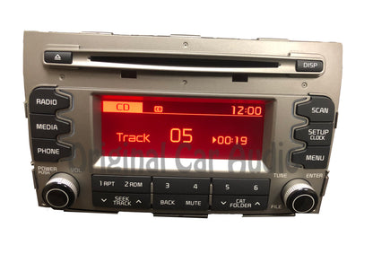 2014 - 2016 Kia Sportage OEM AM FM CD Bluetooth Sat Radio Media Receiver GRAY