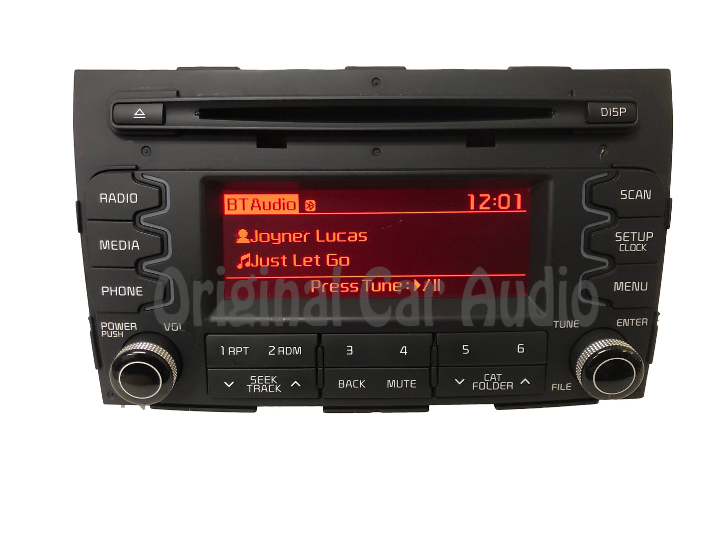 2014 - 2015 Kia Sportage OEM AM FM CD Bluetooth Sat Radio Media Receiver BLACK