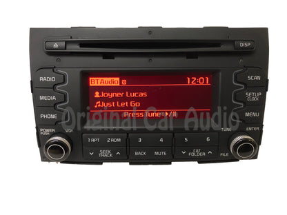 2014 - 2015 Kia Sportage OEM AM FM CD Bluetooth Sat Radio Media Receiver BLACK