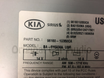 BRAND NEW 2011 - 2013 Kia Sorento OEM Infinity MP3 SAT CD Player Receiver UVO
