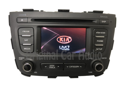 Refurbished 2013 - 2015 Kia Sorento OEM UVO Single CD Sat Multi Media Radio Receiver w/ New Display