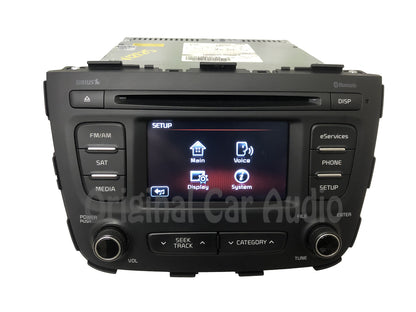 Refurbished 2013 - 2015 Kia Sorento OEM UVO Single CD Sat Multi Media Radio Receiver w/ New Display