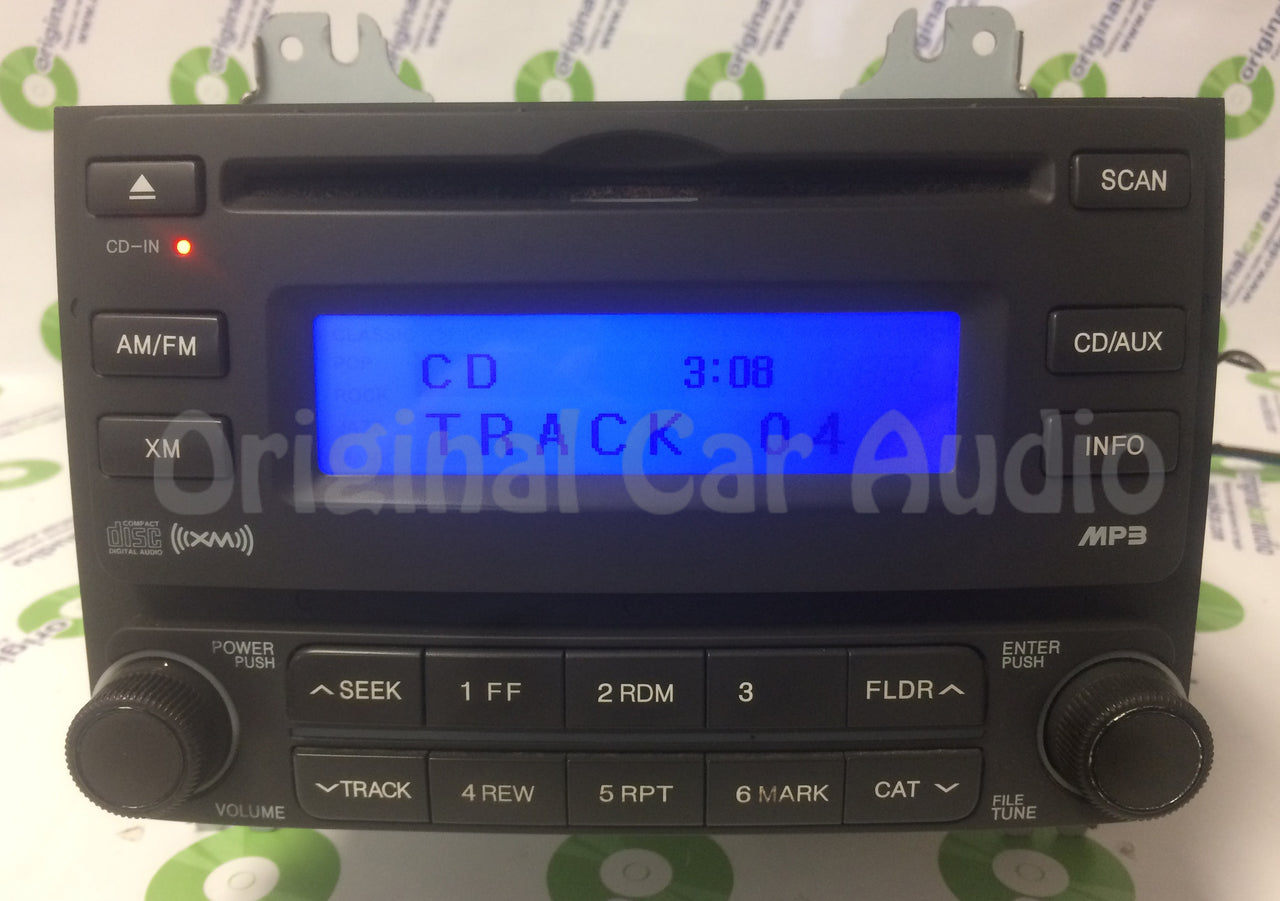 2007 - 2010 Hyundai Elantra OEM Single CD AM FM Radio Brown