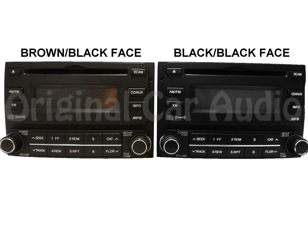 2007 - 2010 Hyundai Elantra OEM Single CD AM FM Radio Brown