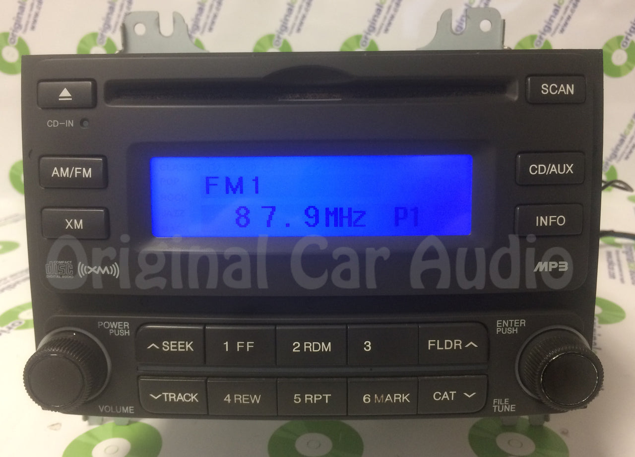 2007 - 2010 Hyundai Elantra OEM Single CD AM FM Radio Brown