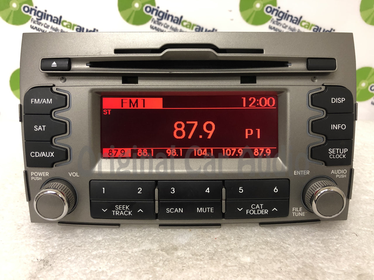 2010 - 2013 Kia Sportage OEM Single CD AM FM SAT Radio Media Receiver GREY