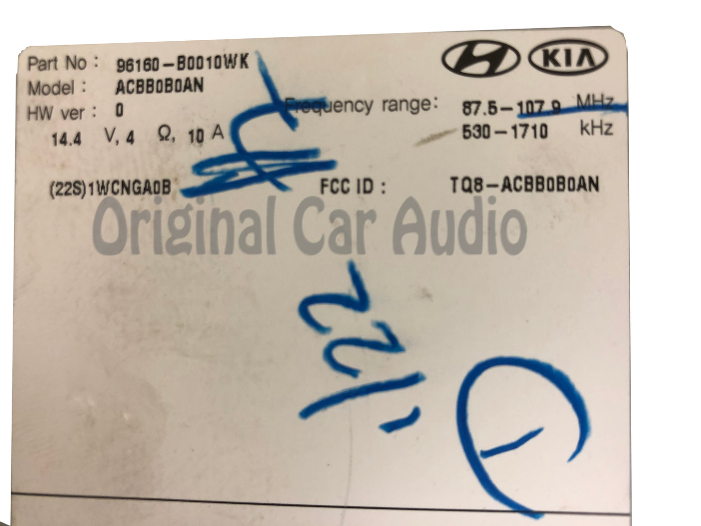 2017 - 2018 Kia Forte OEM UVO Touch Screen Multi Media Car Play Android Auto App Radio Receiver