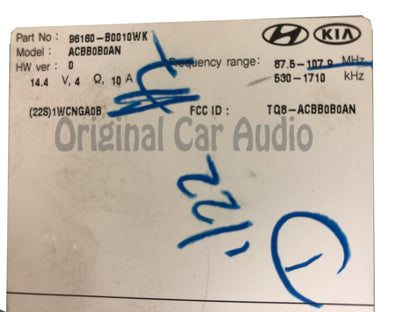 2017 - 2018 Kia Forte OEM UVO Touch Screen Multi Media Car Play Android Auto App Radio Receiver