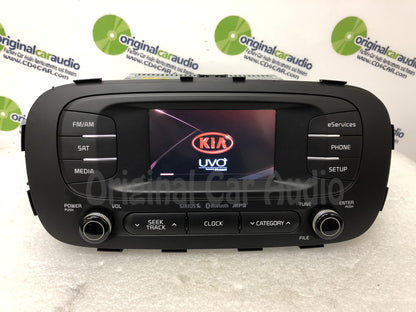 Reman 2014 - 2016 Kia Soul OEM UVO Touch Screen AM FM SAT Bluetooth Radio Receiver