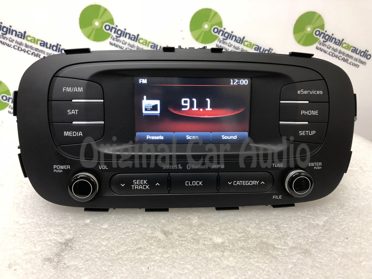 Reman 2014 - 2016 Kia Soul OEM UVO Touch Screen AM FM SAT Bluetooth Radio Receiver