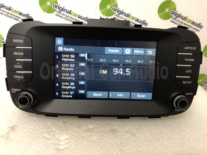 2017 - 2018 Kia Soul OEM UVO Touch Screen AM FM Bluetooth Media Radio Receiver
