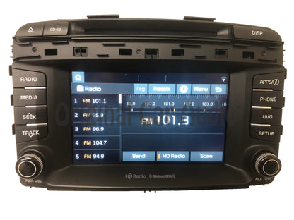 2016 - 2018 Kia Sorento OEM 7" UVO Apple Carplay Android Auto Multi Media Sat Bluetooth CD Radio Receiver