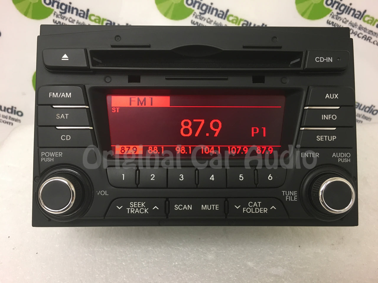2011 - 2013 Kia Optima OEM Infinity Single CD AM FM MP3 SAT Radio BLACK