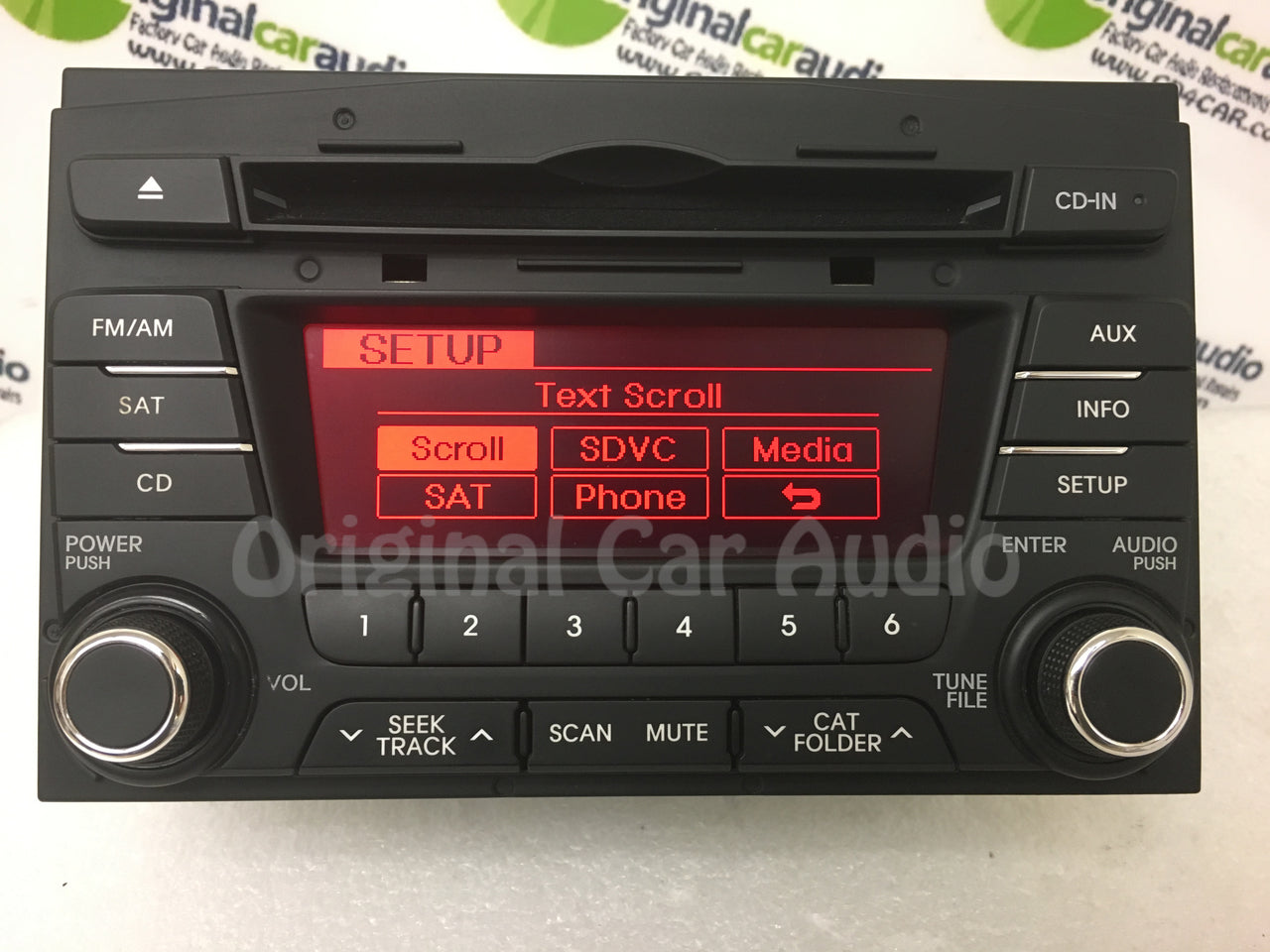 2011 - 2013 Kia Optima OEM Infinity Single CD AM FM MP3 SAT Radio BLACK