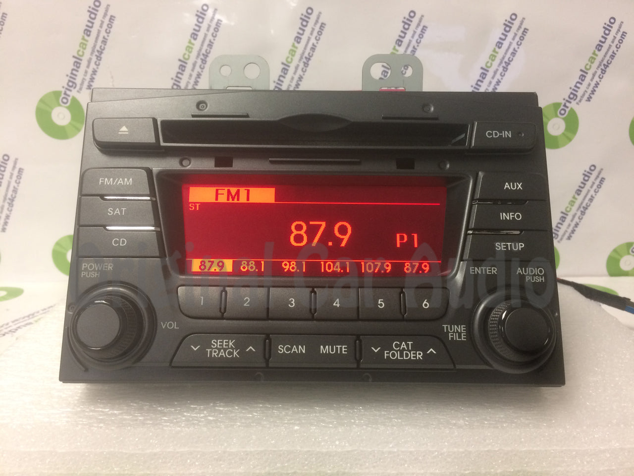 2011 - 2013 Kia Optima OEM Infinity Single CD AM FM MP3 SAT Radio DARK GREY