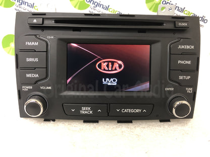 2010 - 2013 Kia Sportage OEM UVO Touch Screen Single CD Multimedia Radio Receiver BLACK