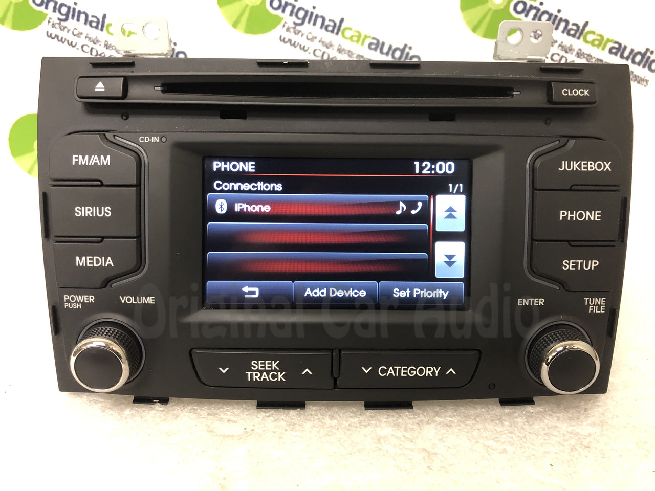 2010 - 2013 Kia Sportage OEM Infinity UVO Touch Screen Single CD Multimedia Radio Receiver BLACK