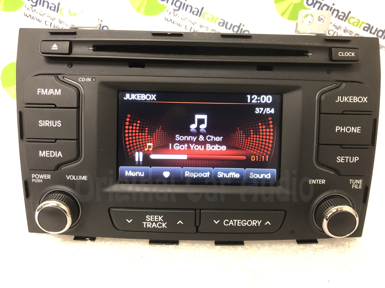 2010 - 2013 Kia Sportage OEM Infinity UVO Touch Screen Single CD Multimedia Radio Receiver BLACK