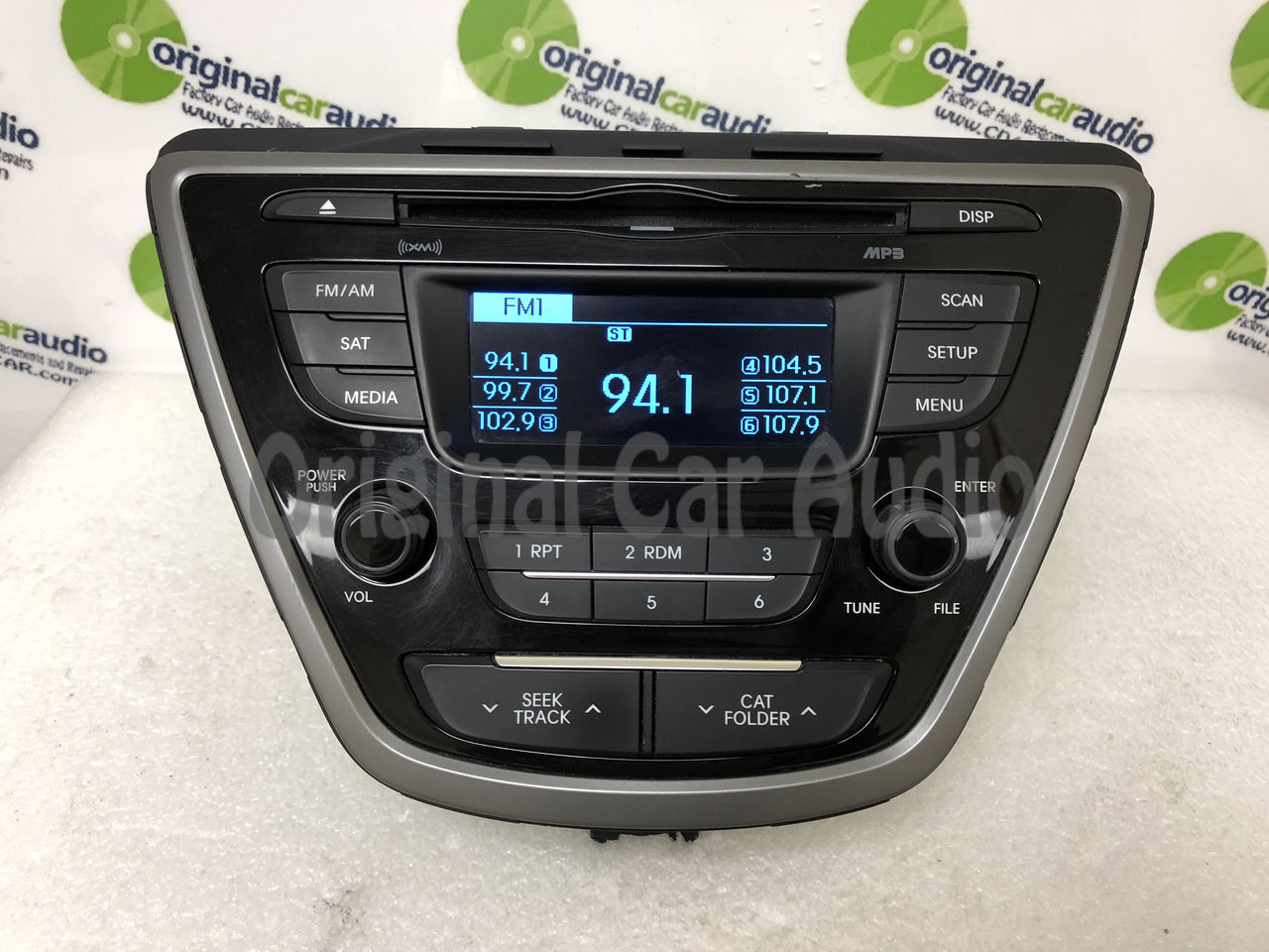2011 - 2015 Hyundai Elantra OEM Single CD AM FM SAT MP3 Radio Receiver