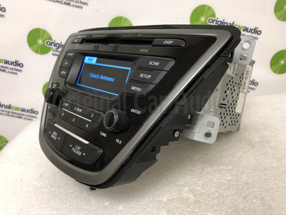 2011 - 2015 Hyundai Elantra OEM Single CD AM FM SAT MP3 Radio Receiver
