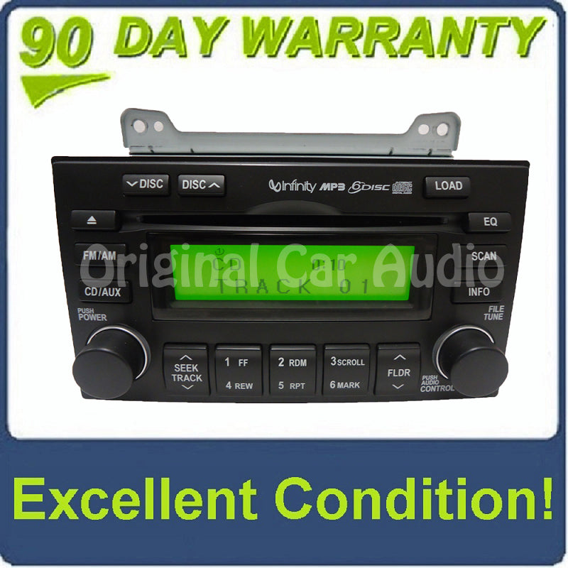 Hyundai radio 6 CD MP3 player w/out rear entertainment OEM