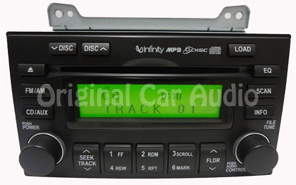 Hyundai radio 6 CD MP3 player w/out rear entertainment OEM