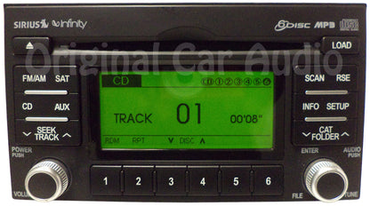 Re-manufactured NEW MECHANISM Kia Radio Infinity Stereo 6 Disc CD Changer MP3 Sirius Aux OEM