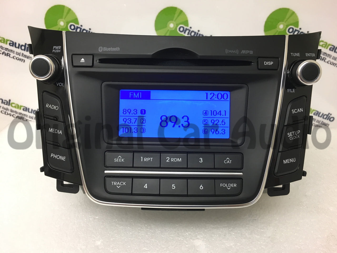 2013 - 2016 Hyundai Elantra OEM AM FM MP3 Bluetooth Single CD XM Radio