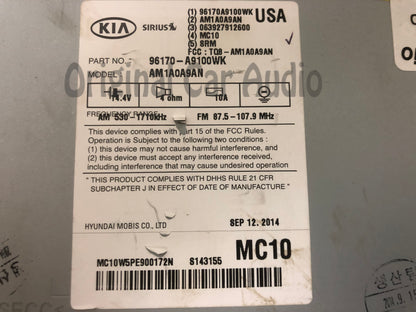 2015 - 2017 Kia Sedona OEM AM FM SAT Multi Media Radio Receiver