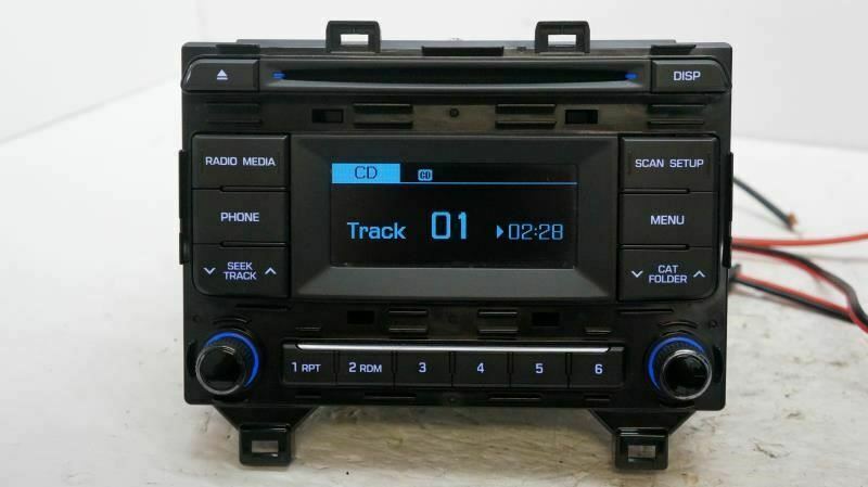 2015 HYUNDAI SONATA RADIO RECEIVER AM FM CD MP3 SATELLITE OEM