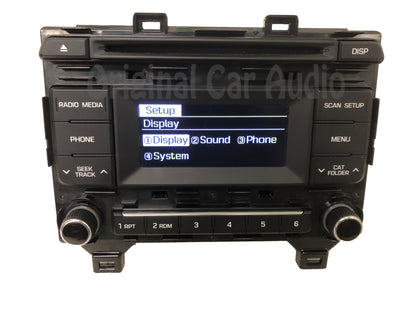 2015 - 2017 Hyundai Sonata OEM Single CD AM FM Bluetooth MP3 Radio Media Receiver