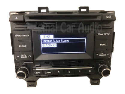 2015 - 2017 Hyundai Sonata OEM Single CD AM FM Bluetooth MP3 Radio Media Receiver