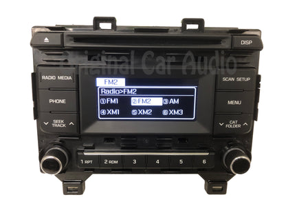 2015 - 2017 Hyundai Sonata OEM Single CD AM FM Bluetooth MP3 Radio Media Receiver