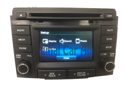 2014 - 2015 Hyundai Sonata OEM Single CD Bluetooth Sat Radio Multi Media Receiver
