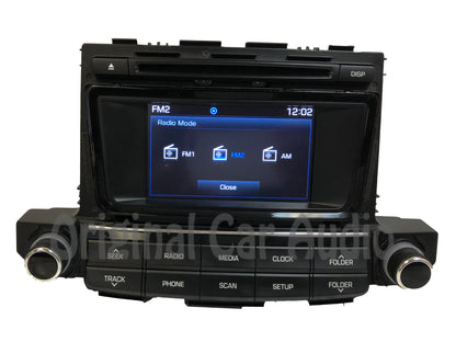 2016 - 2018 Hyundai Tucson OEM Single CD Touch Screen Bluetooth Multi Media Radio Receiver