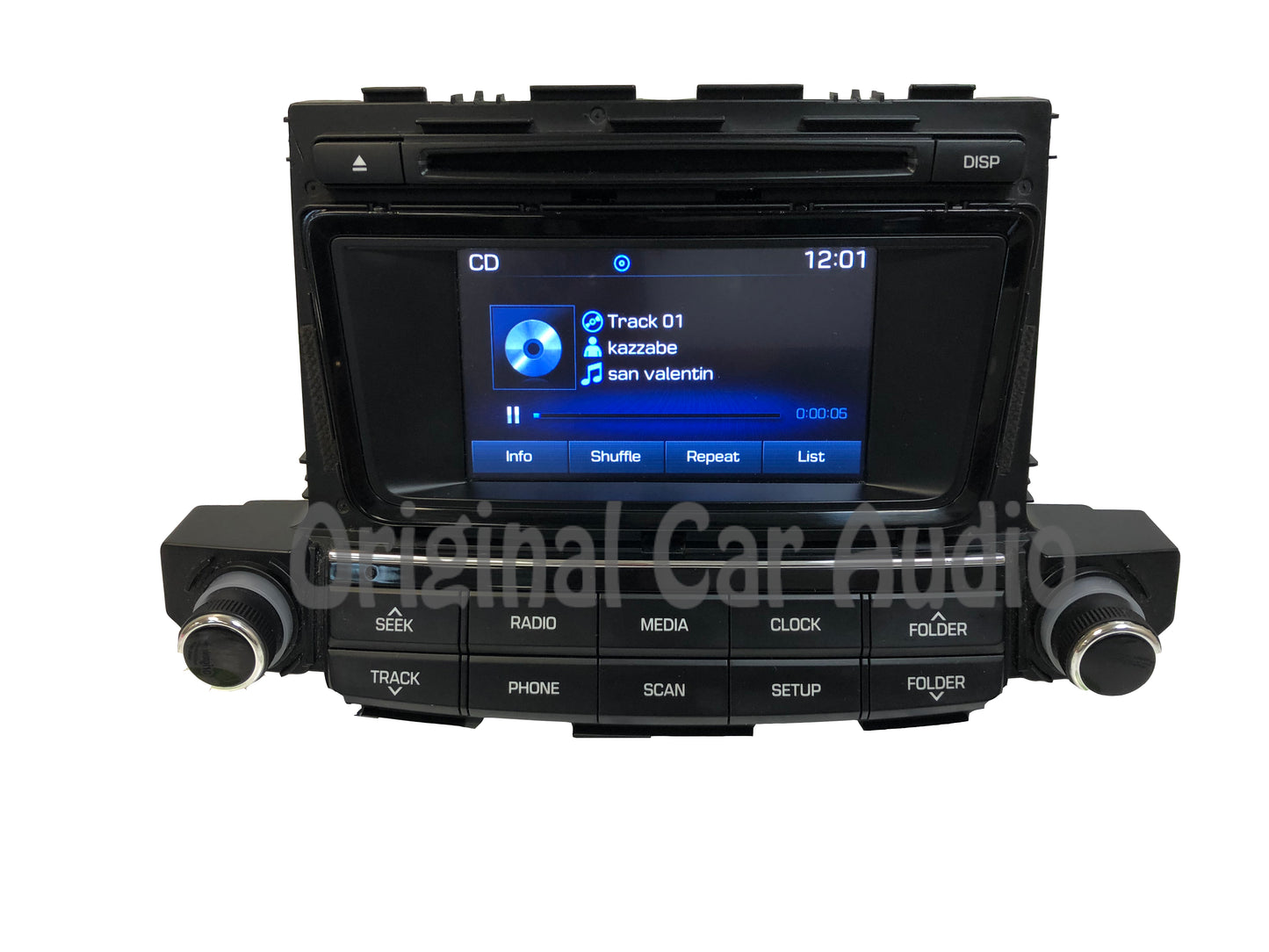 2016 - 2018 Hyundai Tucson OEM Single CD Touch Screen Bluetooth Multi Media Radio Receiver
