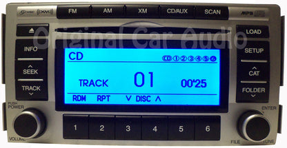 Hyundai Radio 6 Disc CD Changer XM Stereo MP3 Aux Sat OEM