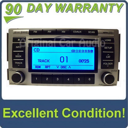 Hyundai Radio 6 Disc CD Changer XM Stereo MP3 Aux Sat OEM