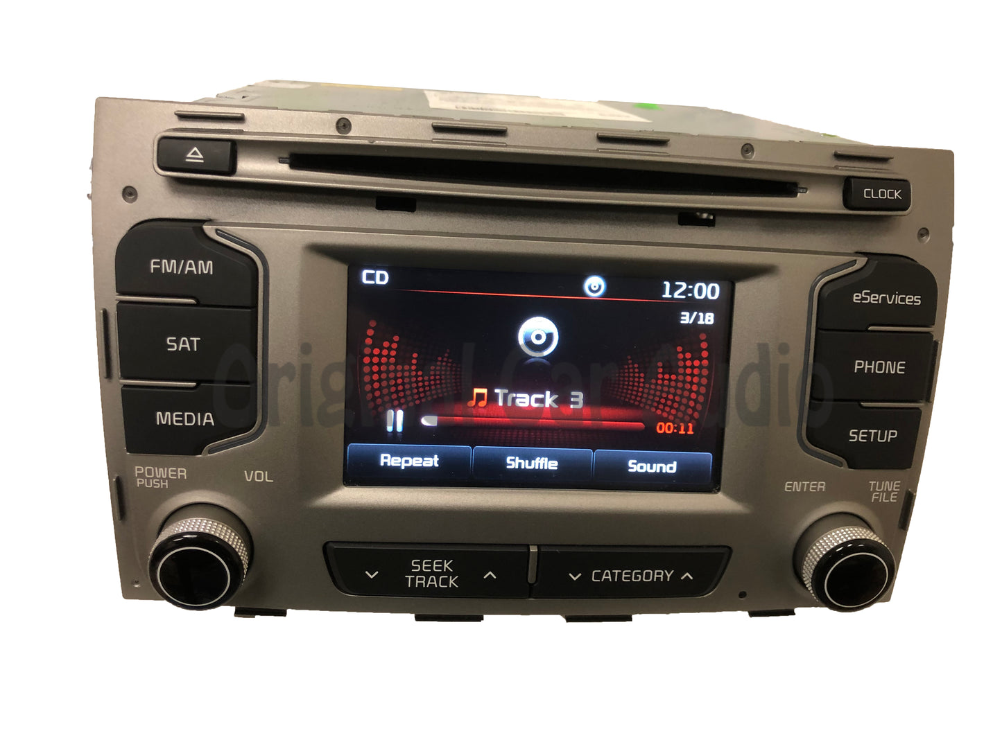 2014 - 2016 Kia Sportage OEM UVO Single CD Bluetooth Sat Multi Media Radio Receiver GREY