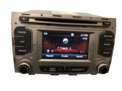 2014 - 2016 Kia Sportage OEM UVO Single CD Bluetooth Sat Multi Media Radio Receiver GREY