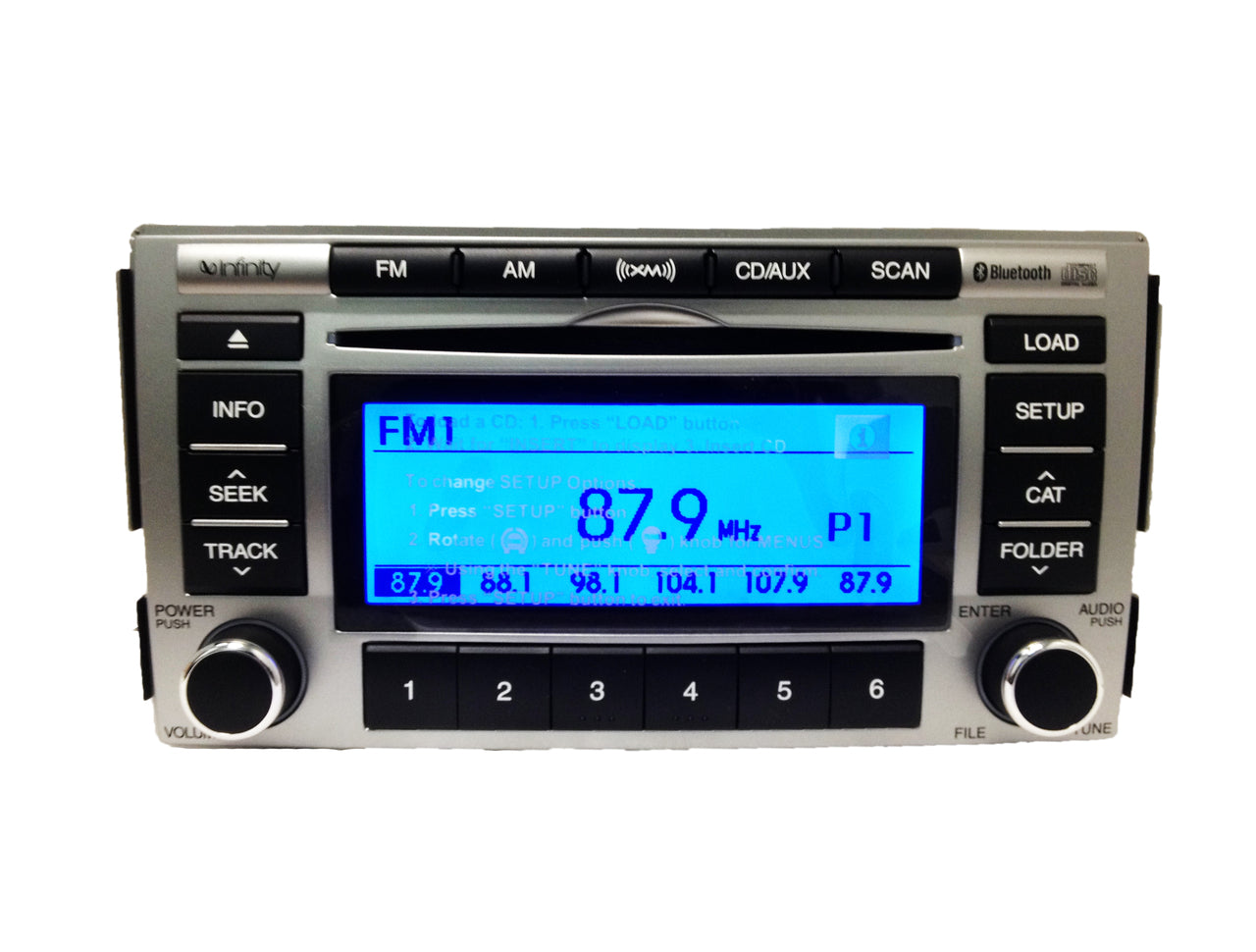 2009 - 2012 HYUNDAI Santa Fe OEM Radio Stereo 6 Disc Changer MP3 CD Player XM Satellite Radio Bluetooth Receiver
