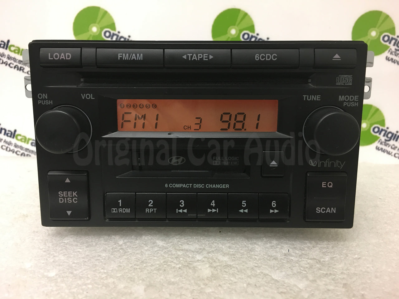 2005 - 2006 Hyundai Tiburon OEM Infinity 6 CD AM FM Cassette Radio Receiver